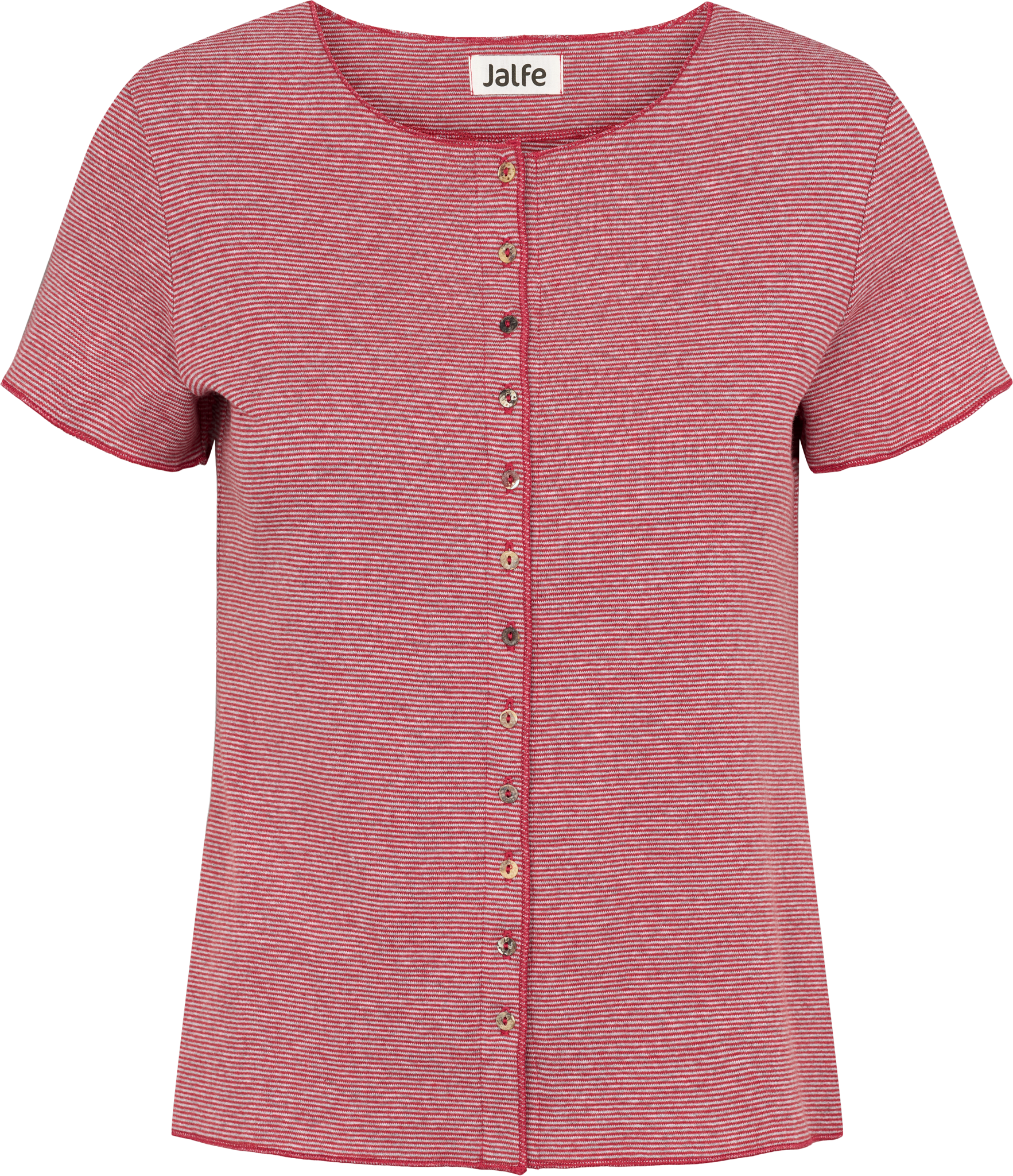 Button shirt s/s stripes organic cotton